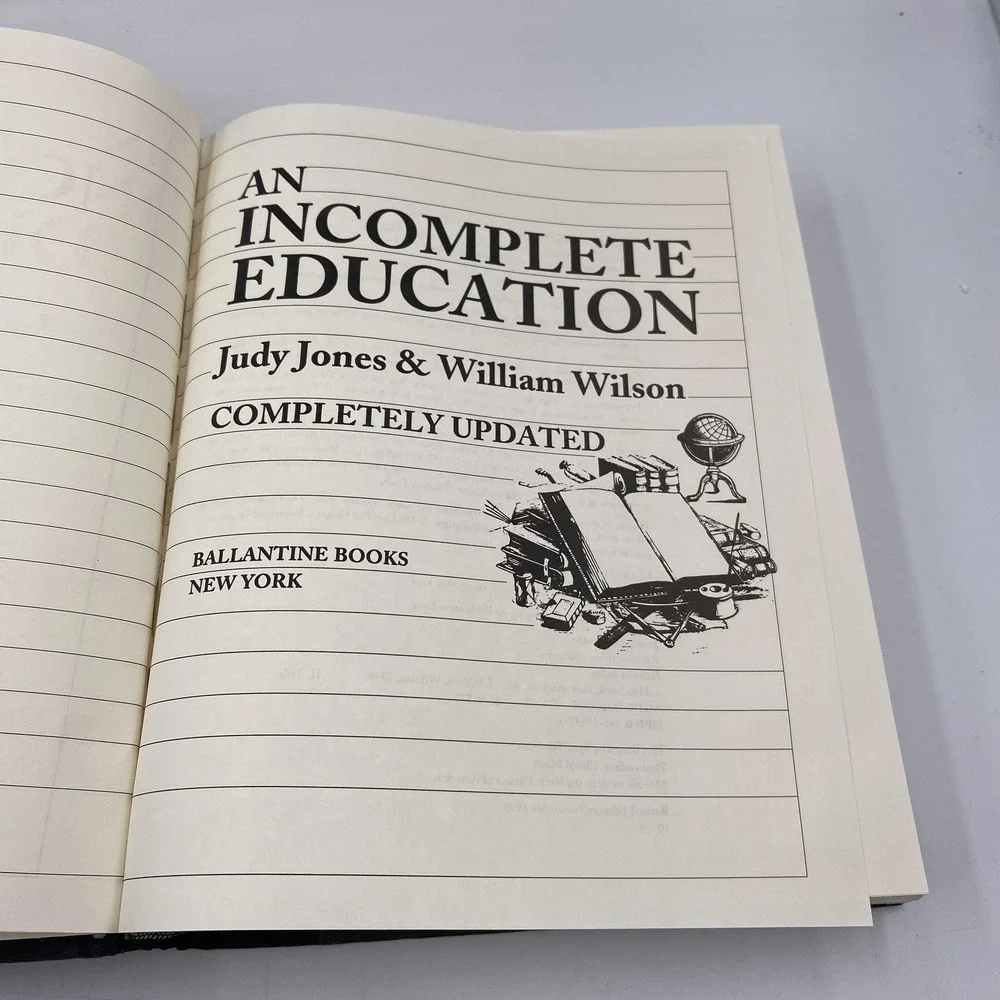 Vintage An Incomplete Education Jones Wilson Reference Hardcover 1995 Updated‎